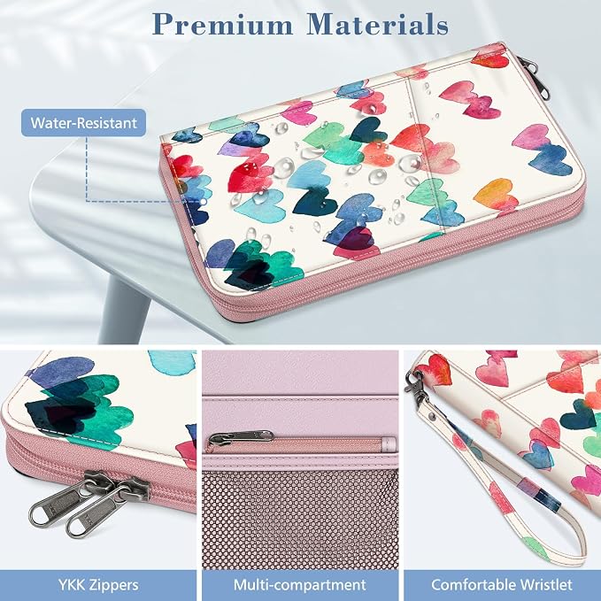 Fintie Family Passport Holder Wallet, RFID Blocking Travel Document Organizer - Image 5