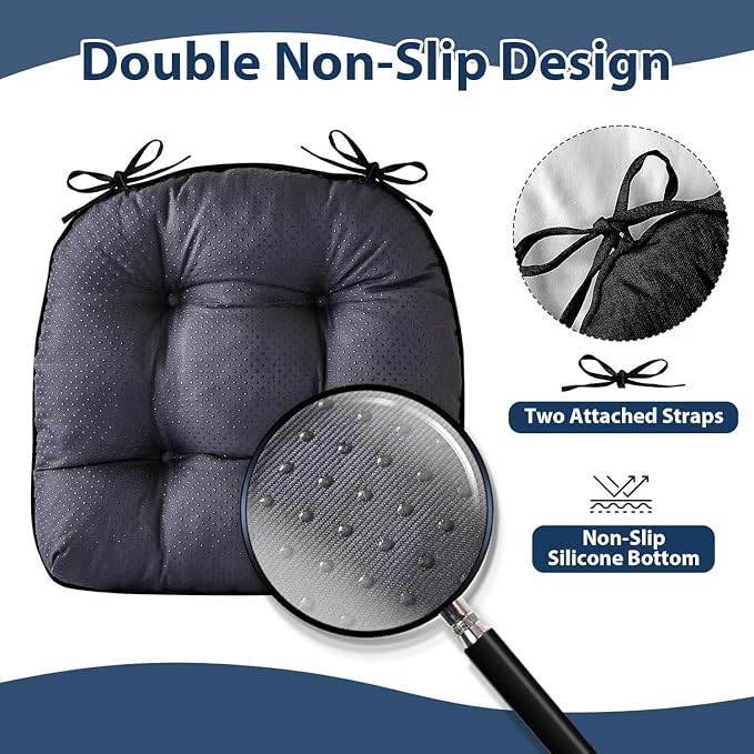 IASEAHK Chair Cushions for Dining Chairs, Seat Cushions for Kitchen Chairs - Image 3