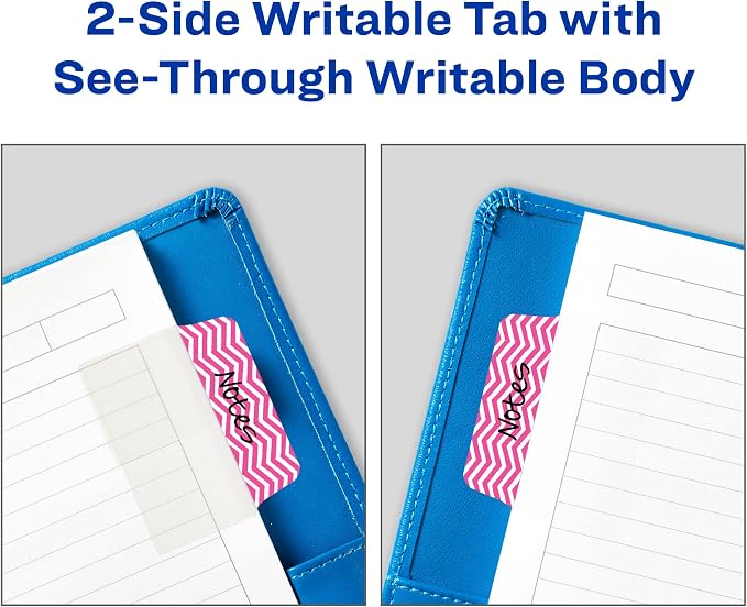 Avery Multiuse Ultra Tabs, 2-Side Writable, 24 Repositionable Tabs - Image 5