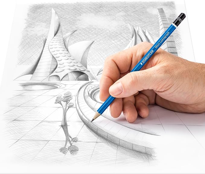 STAEDTLER Mars Lumograph 3B Graphite Art Drawing Pencil, 6 Pencils - Image 3