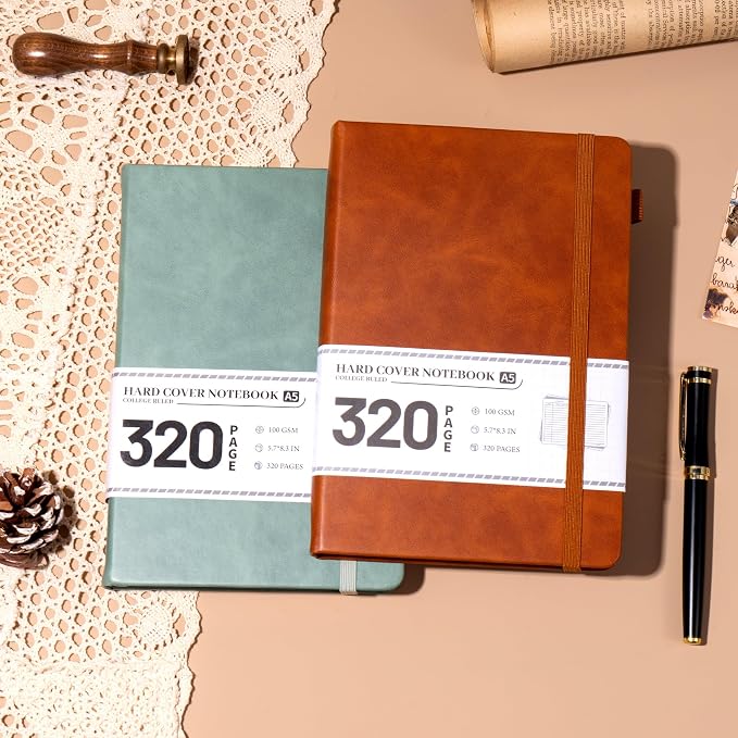 CAGIE 2 Pack Journals for Men Women- Journaling Notebooks Journals Leather for - Image 7