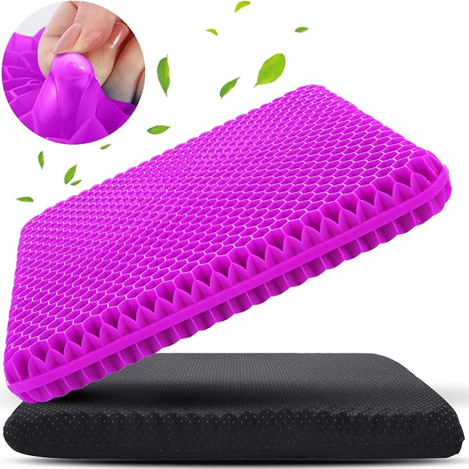 KYSMOTIC Gel Seat Cushion for Long Sitting, Soft & Breathable, Gel Cushion for by KYSMOTIC