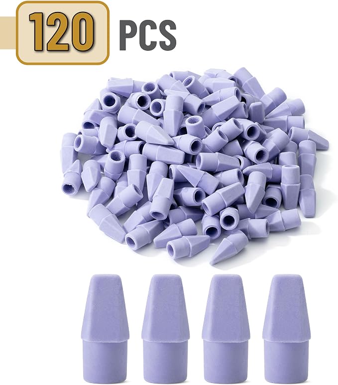 Mr. Pen- Pencil Erasers Toppers, 120 Pack, Erasers - Image 2