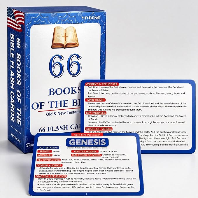 Bible 66 Books Flash Cards by YIYDONG