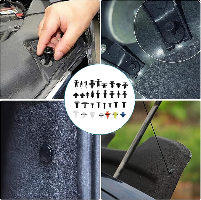 1365Pcs Car Push Retainer Clips Body Clips Plastic Fasteners Kit Fender Rivet - Image 6
