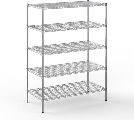 Regal Altair 24" Deep x 48" Wide x 64" Height Wire Shelving Kit | 5-Tier | NSF by Regal+Altair