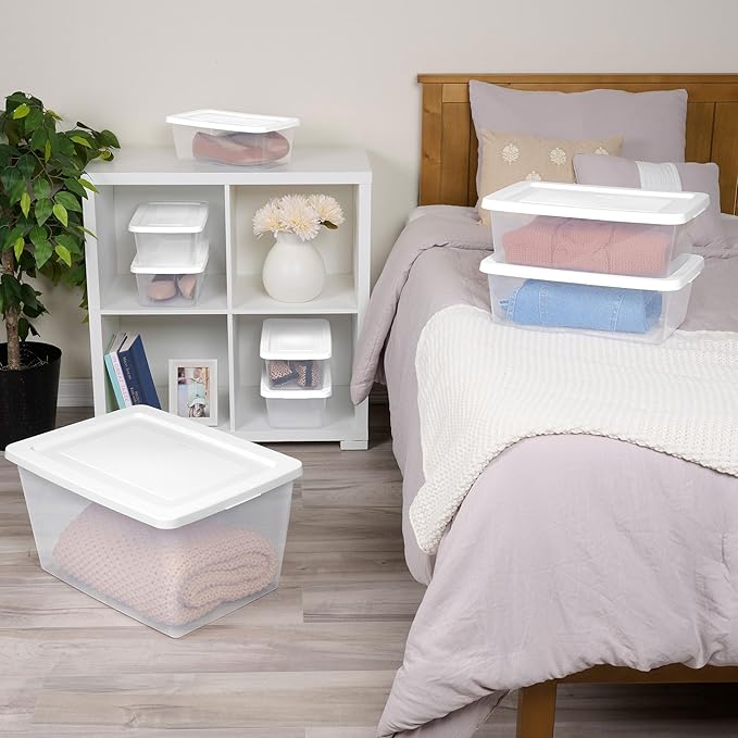 Sterilite 32 Pack Storage Box, 58 Quart Stackable Tote - Image 4