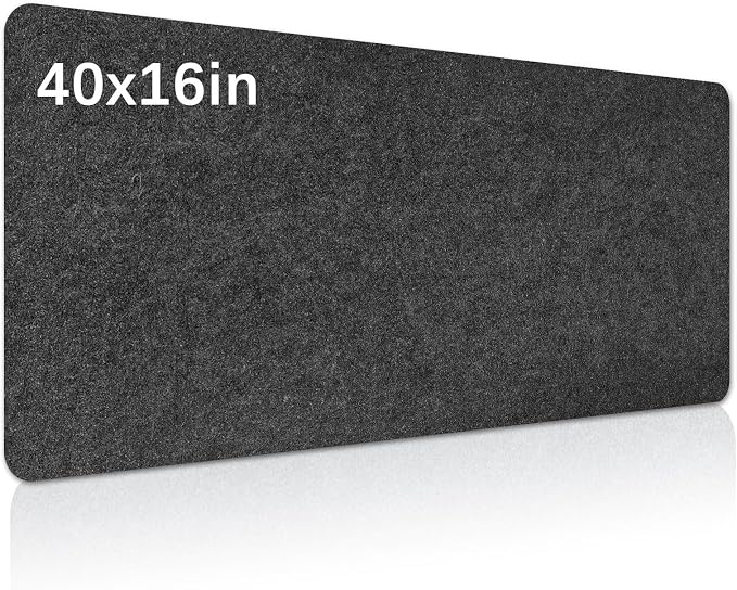 Large Felt Desk mat, Office Computer Desk by Anpuimult