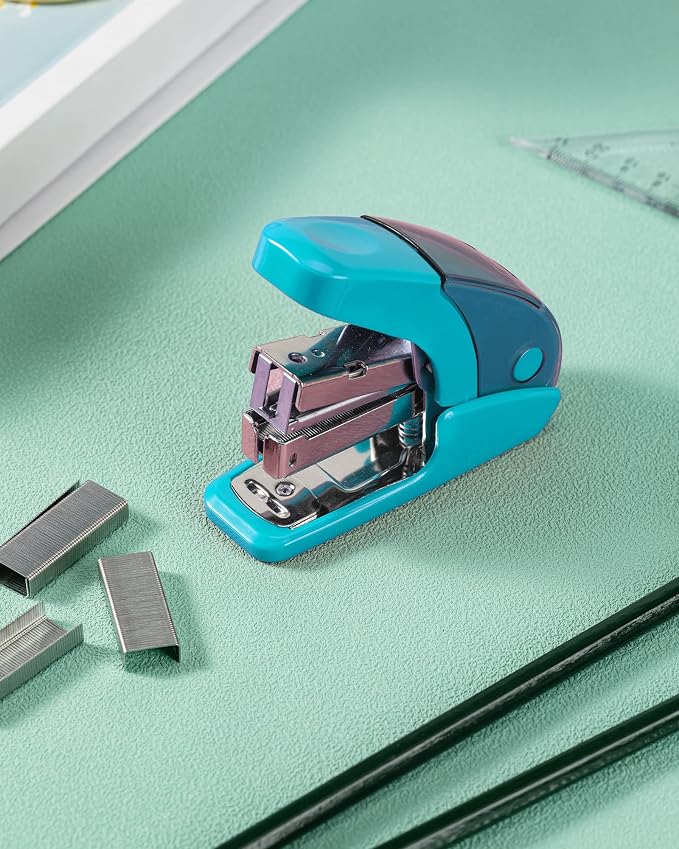 PAPERPAL Effortless Mini Stapler Set, 20 Sheet Capacity, Light Blue | Mini - Image 7