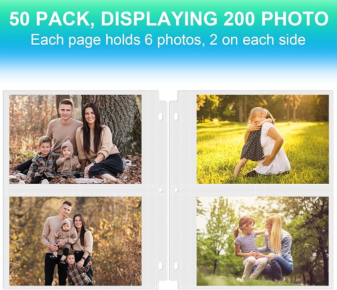 Aegero 50 Pack 5 x 7 Photo Sleeves - Image 3