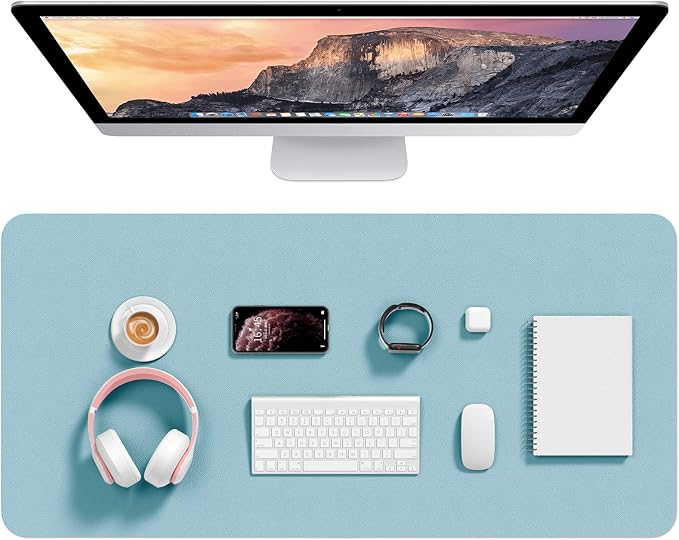 Hsurbtra Desk Pad, 35.5" x 17" PU Leather Desk Mat, XXL Extended Mouse Pad by Hsurbtra