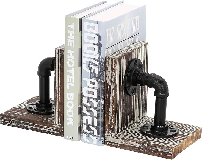 MyGift Decorative Bookends, Office Book Ends by MyGiftHome