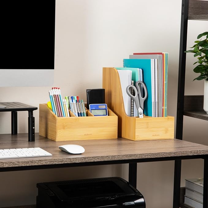 Mind Reader Vertical File Storage, Desktop Organizer, Magazine Holder - Image 2