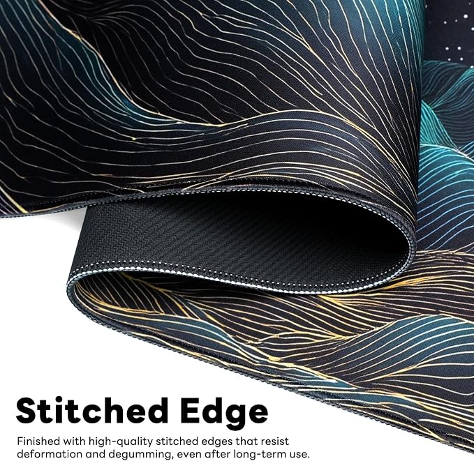 Desk Mat, Big Desk Pad, 31.5x11.8 Inches Extended Big Gaming Mouse Pad - Image 4