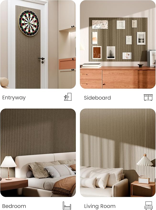 Bumusty Large Cork Board Alternative-48 x 36" Felt Bulletin Board Tiles - Image 5
