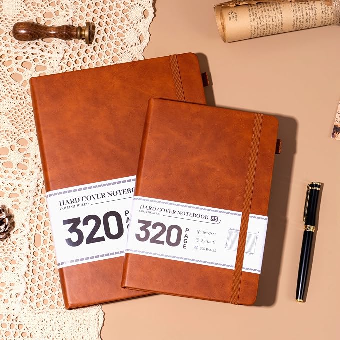CAGIE Journal Notebook for Men Women- Brown Journaling Notebooks Journals - Image 7