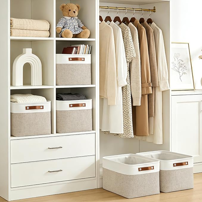 Bagnizer Storage Bins Large Fabric Storage Baskets - Image 2