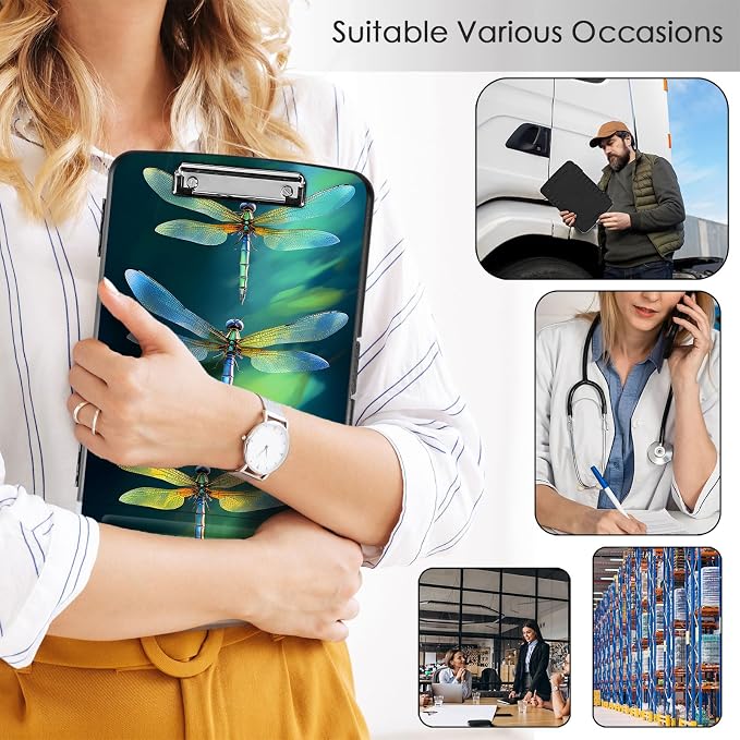 Clipboard with Storage, Office Supplies Nursing Clipboards Folder with Pen - Image 4