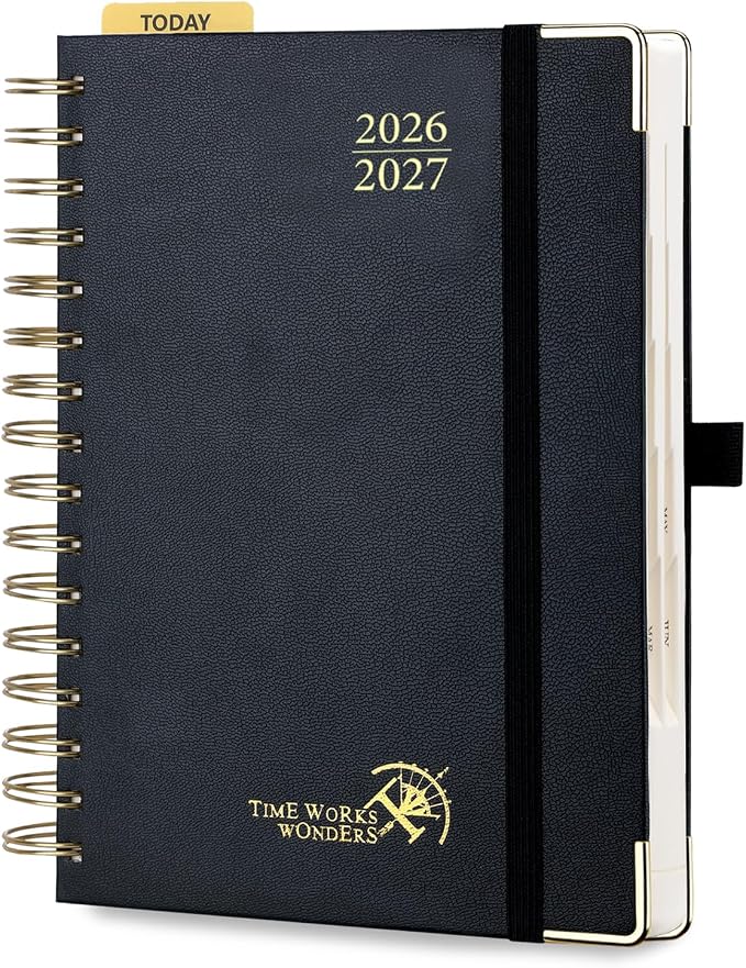 POPRUN 2026-2027 Daily Planner One Page Per Day, 5.75" x 8.5", Academic Daily by POPRUN
