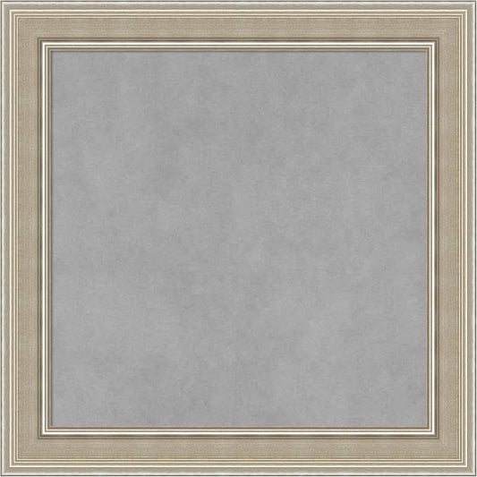 Amanti Art Silver Framed Magnetic Board 20x20 Small Vision Board by AmantiArt