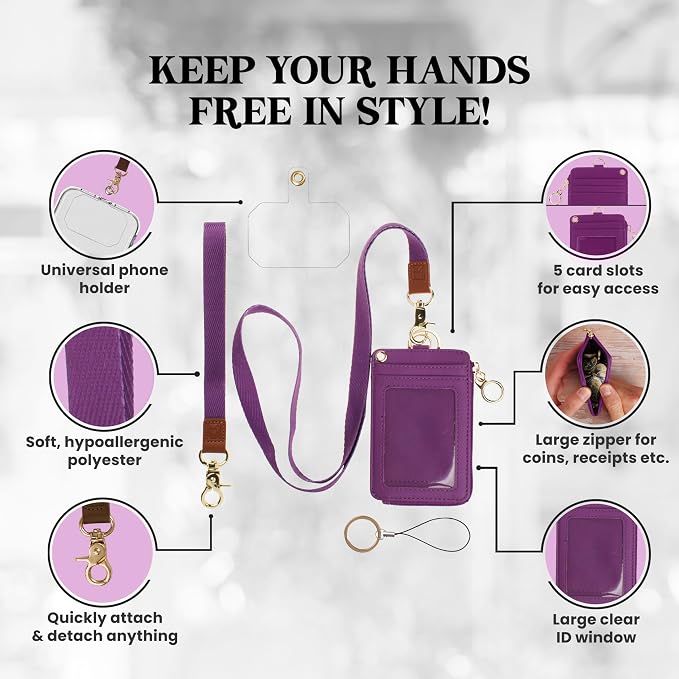 Mondo Designs 2-in-1 ID Badge Holder & Lanyard Wallet - Image 3