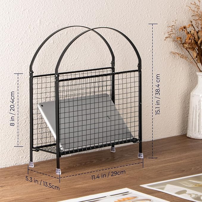 PUERSI Freestanding Magazine Holder – Modern Touch Handbag Design, Magazine - Image 4