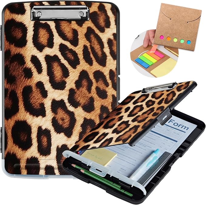 Leopard Brown Storage Clipboard by Unknown