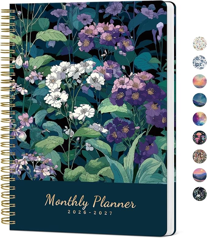 Monthly Planner 2026-2027, Aesthetic 2 Year Months Planner Calendar, 18-Months by Taja