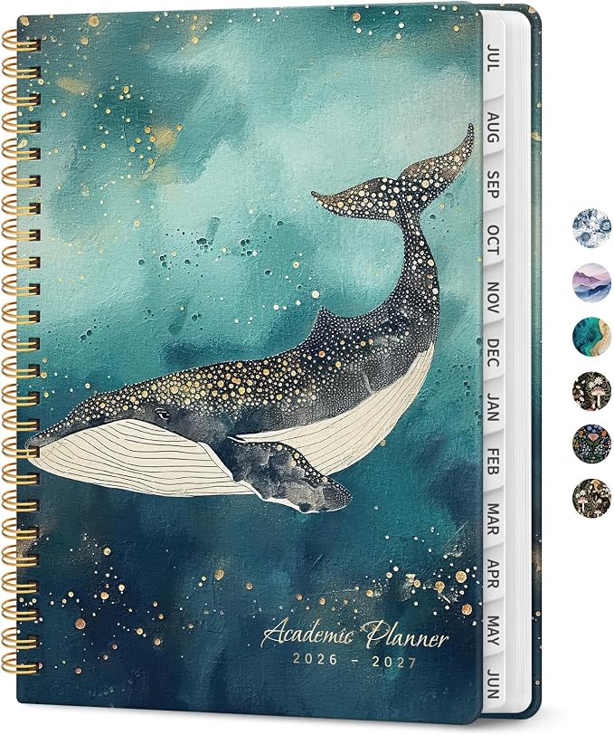 Planner 2026-2027, Academic Monthly and Weekly Calendar Planner by Taja