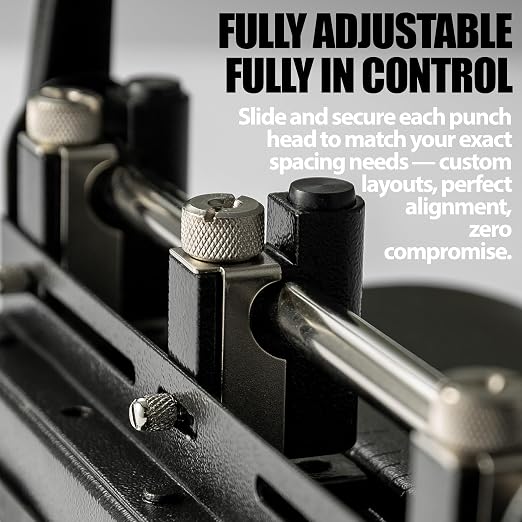 Officemate Adjustable 3-Hole Punch, Medium Duty, 32-Sheet Capacity, Adjustable - Image 8
