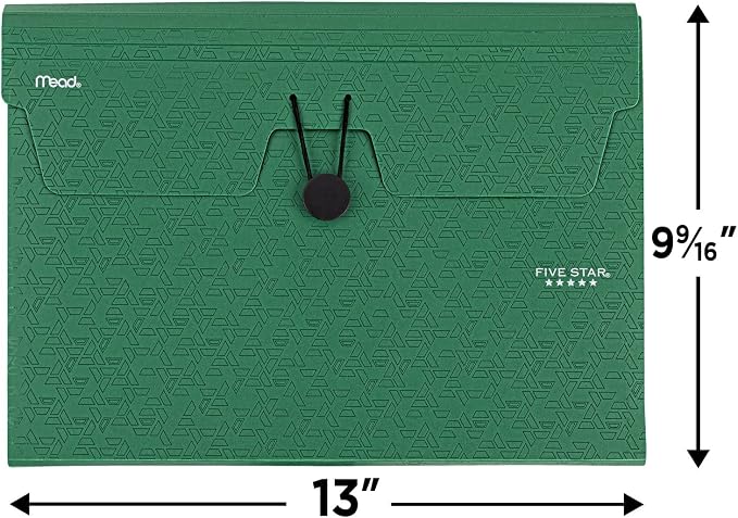 Five Star 6 Pocket Expanding File Organizer, Plastic Expandable File Folders - Image 6