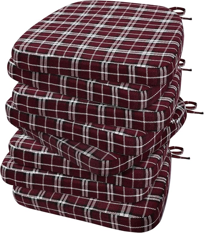 AAAAAcessories D-Shaped Chair Cushions, Machine-Washable Cover by AAAAAcessories