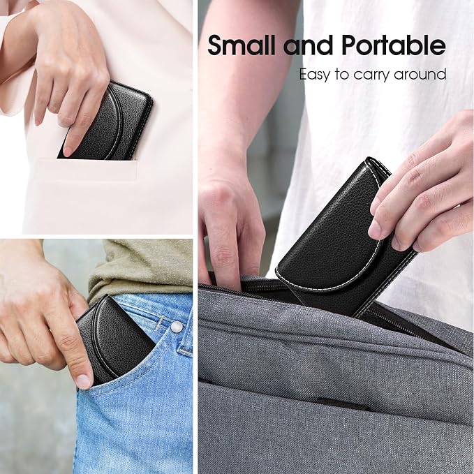 MaxGear Business Card Holder Case, PU Leather Business Card Case, Portable - Image 6