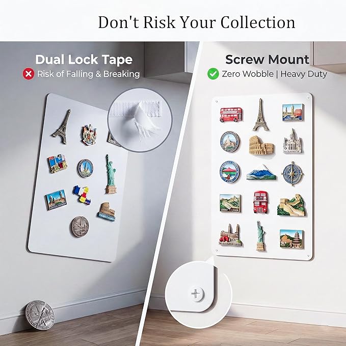 Magnetic Board for Wall 19.7" x 39.4": Extra Large White Display Board for - Image 6