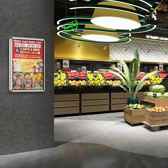 Enclosed Bulletin Board Lockable Display Case Message Board with Locking Door for Indoor, Black Felt, Silver Aluminum Frame, 38x28inches(9xA4)-DeskLoop Office