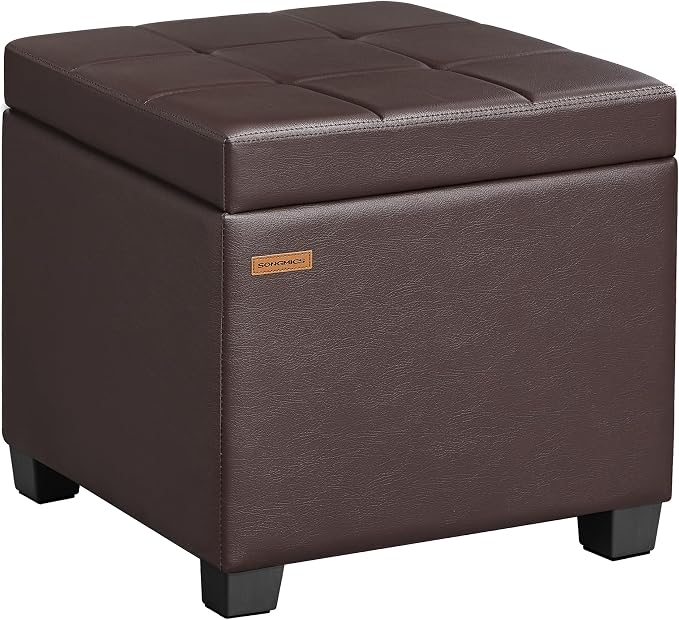 SONGMICS Square Storage Ottoman, Foot Stool Footrest by Unknown