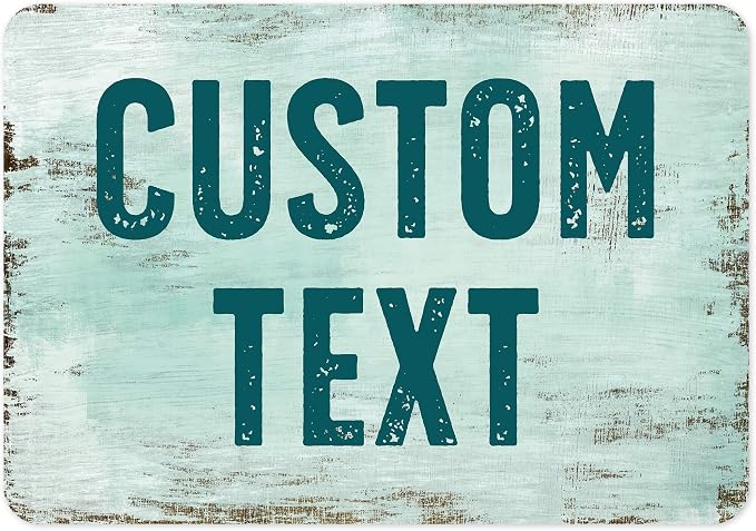 Custom Sign, Custom Street Sign, 11 Font Colors, 13 Font Styles, 4 Hole Options by MySignCenter