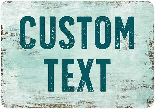Custom Sign, Custom Street Sign, 11 Font Colors, 13 Font Styles, 4 Hole Options by MySignCenter