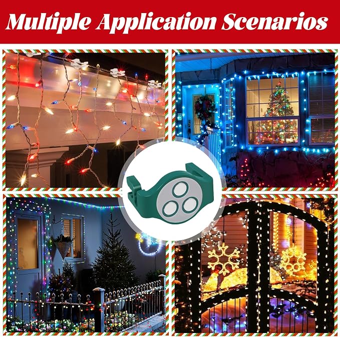 UQM 50 Pack C9 Magnetic Christmas Light Clips, Extra Strong Magnetic Clips Hooks - Image 7