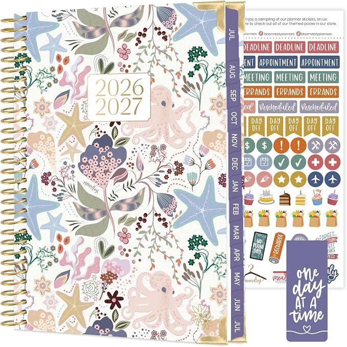 bloom daily planners HARDCOVER Planner 2026-2027 by bloomdailyplanners