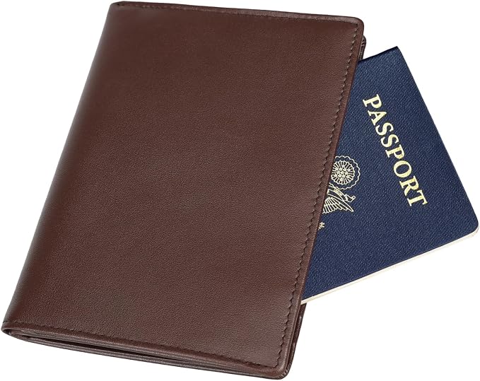 Polare Luxury RFID Blocking Leather Passport Holder Travel Wallet - Image 4