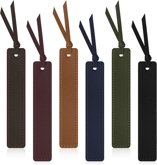 MIXVOVA 6 Pcs Leather Bookmark by MIXVOVA