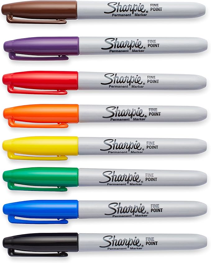 Sharpie 30078 Permanent Markers, Fine Point, Classic Colors - Image 3