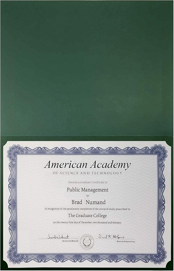 Better Office Products 25 Pack Green Certificate Holders, Diploma Holders - Image 4