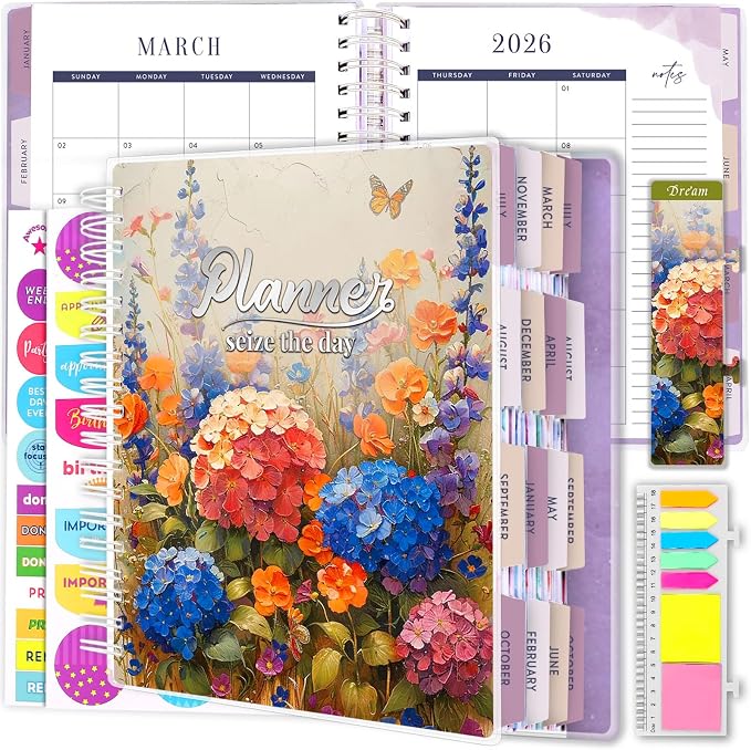 Planner 2026-2027, 18 Months Large Academic Daily Weekly Monthly Planner by Arundhati