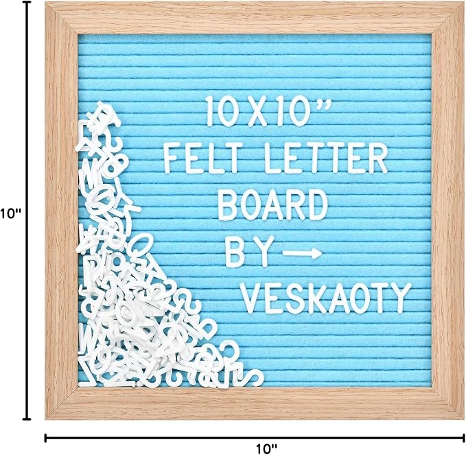 Felt Letter Board with 294 Letters, Numbers & Symbols - Image 7