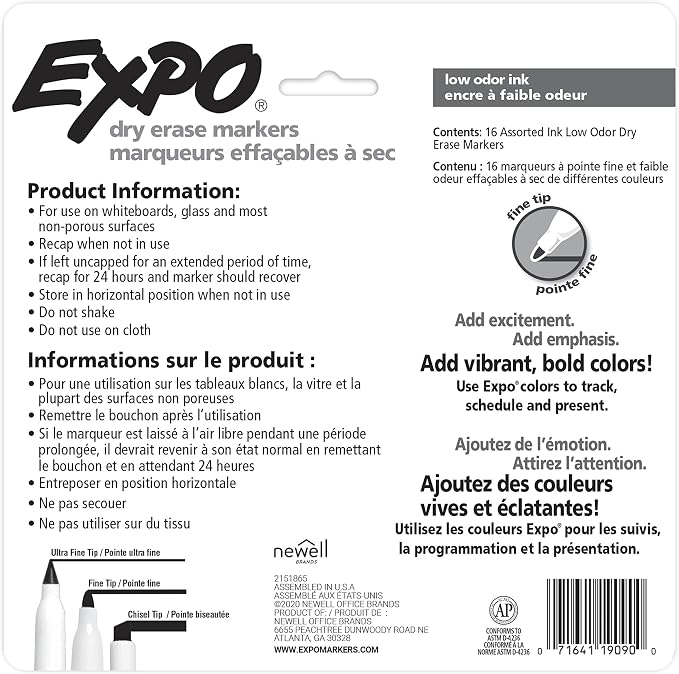EXPO Dry Erase Markers, Fine Tip - Image 14