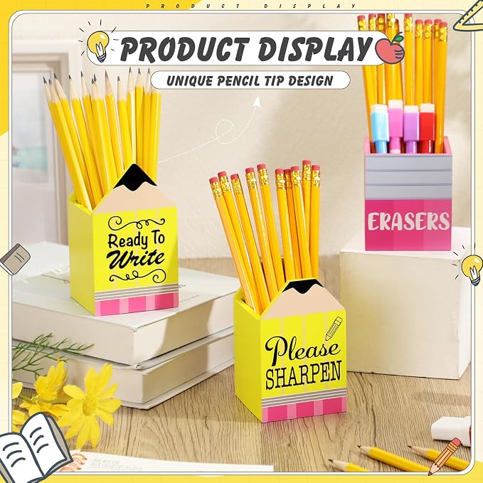 Gilprop 3 Pcs Back to School Sharp and Dull Pencil Holder - Image 4
