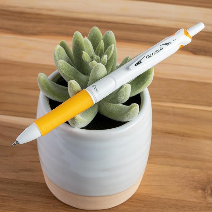 PILOT Acroball PureWhite Advanced Ink Refillable & Retractable Ball Point Pens - Image 6