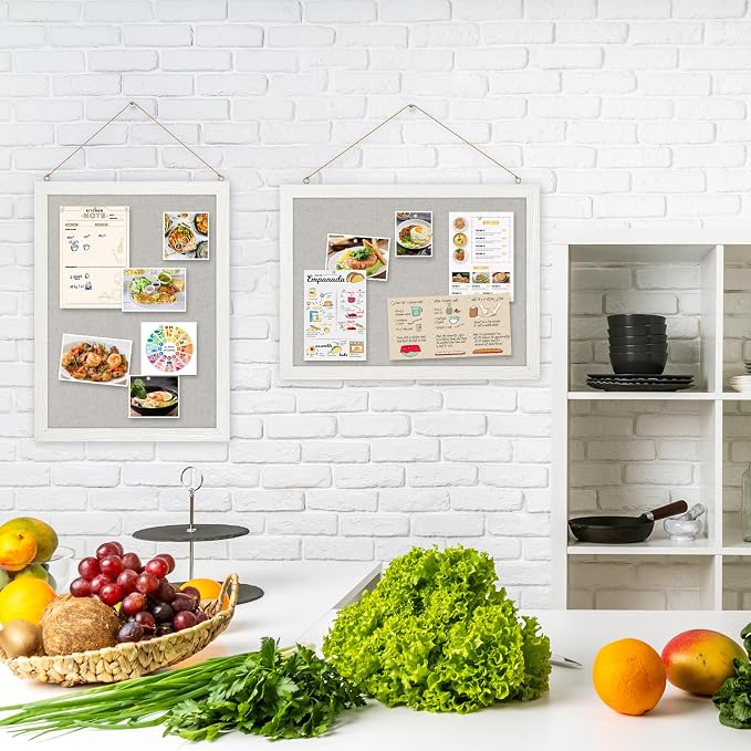 DOLLAR BOSS Cork Boards with Linen 2-Pack 16''X 12'' Cork Board - Image 6